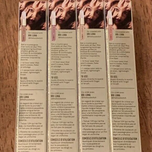 4pc LOT SMASHBOX THE HOODWITCH Crystalized Always On Liquid Eye Shadow 4 COLORS - Picture 5 of 7